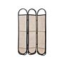 Room Divider Natural Rattan Frame And Mesh 3 Panels Folding Decorative Screen Partition