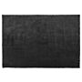 Shaggy Area Rug Black Cotton Polyester Blend 160 X 230 Cm Fluffy Dense Pile