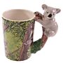 Novelty Ceramic Jungle Mug With Koala Shaped Handle