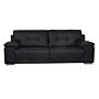 Ranee Bonded Leather & Pu 3 Seater Black