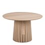 Christo Round Dining Table In White Oak