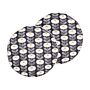 Set Of 2 Garden Cushions Grey Polyester Geometric Pattern ⌀ 40 Cm Modern Outdoor Decoration Water Resistant