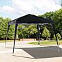 Outsunny Pop-up Tent, 3lx3wx2.4h M-black