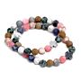 Set Of 2 Gemstones Friendship Bracelets - Harmony - Rainbow Gemstones