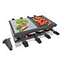 Steba Rc88 Delux Multi Raclette With Stone And Cast Griddle For 8 – Black /stainless Steel Stone Grill Plate, Non-stick Coated Aluminium Cast Plate | Cooking Equipment