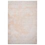 Area Rug Beige Cotton Distressed Effect 200 X 300 Cm Oriental