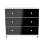 Yarmouth 3 Drawer Chest In Black & White