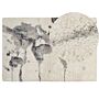 Area Rug Light Beige And Grey 200 X 300 Cm Shaggy Rectangular Abstract Pattern