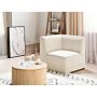 Corner Section Beige Corduroy 1-seat Jumbo Cord Sofa Module Modern Single-seat