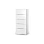 Manhattan 5 Drawer Narrow Chest- White