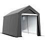 Outsunny 3.6 X 2.1m Portable Outdoor Shed, With Window - Dark Grey