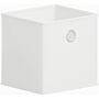 Durham Cube Storage Basket, White, Set Of 2