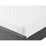 Mattress Protector White Japara Cotton Single Size 90 X 200 Cm Pad Fitted Quilted Piped Edges