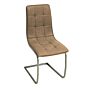 Olivia Pu Chairs Chrome & Brown