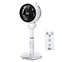 Homcom 28'' Air Circulator Fan 3 Speed 3 Mode, 70° Oscillation 90° Vertical Tilt, Height Adjustable, Remote Controller, Black & White