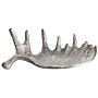 Trinket Dish Silver Metal Jewellery Ring Holder Tray Moose Antler Motif Decor