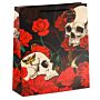 Skulls And Roses Red Roses Extra Large Gift Bag