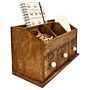 Rustic Desktop Organiser With Drawers 37cm