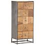 Vidaxl Drawer Cabinet 45x30x100 Cm Solid Reclaimed Wood