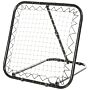 Homcom Angle Adjustable Rebounder Net Goal Training Set Football, Baseball, Basketball Daily Training, Black