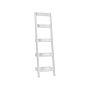 4-tier Ladder Bookcase White Book Shelf Display