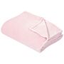 Blanket Pink Polyester 200 X 200 Cm Soft Pile Bed Throw Cover