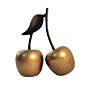 Gold Aluminium Cherry Ornament 22.5cm