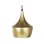 Pendant Lamp Gold Metal 197 Cm Two Tone Shade Contemporary Modern Hanging Lightning