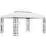 Vidaxl Gazebo With Double Roof 3x4 M White