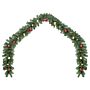 Vidaxl Christmas Garland Decorated With Baubles And Led Lights 5 M