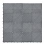 Vented Garage Floor Tiles X 120 With Edges - Grey