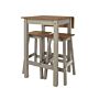 Linea Linea Drop Leaf Breakfast Table & 2 High Stools Set