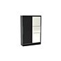 Lynx 2 Door Sliding Wardrobe With Mirror Black