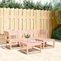 Vidaxl 4 Piece Garden Lounge Set Solid Wood Douglas