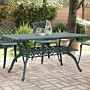 Vidaxl Garden Table Green 150x90x72 Cm Cast Aluminium