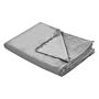 Weighted Blanket Cover Grey Polyester Fabric 120 X 180 Cm Solid Pattern