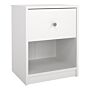 May Bedside 1 Drawer In White