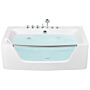 Whirlpool Bath White Sanitary Acrylic Single 170 X 80 Cm 9 Jet Rectangular