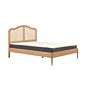 Leonie Double Rattan Bed Oak