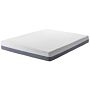 Memory Foam Mattress White With Grey Fabric Super King Size 6ft Medium Firm