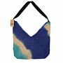 Soft Blend Shoulder Tote - Denim Blue