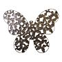 Large Silver Metal Butterfly Design Wall Decor