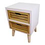 Compact 2 Drawer Unit With Removable Legs