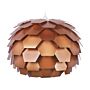 Pendant Lamp Copper Plastic Pine Cone Globe Shade Hanging Lamp