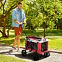 Pawhut Foldable Dog Stroller, Pet Travel Crate, With Detachable Carrier, Soft Padding, For Mini, Small Dogs - Red