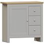 Arlington 3 Drawer 1 Door Sideboard, Grey