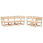 Vidaxl 5 Piece Garden Sofa Set Solid Wood Pine