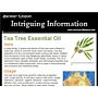 Tea Tree Essential Oil Info