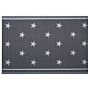 Outdoor Rug Mat Grey Synthetic 120 X 180 Cm Star Pattern