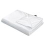 Weighted Blanket Cover White Polyester Fabric 135 X 200 Cm Solid Pattern